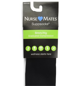 Black Nurse Mates Compression Trouser 
